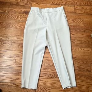 NWOT Babaton Cohen pant in cream. Cropped length perfect for summer.